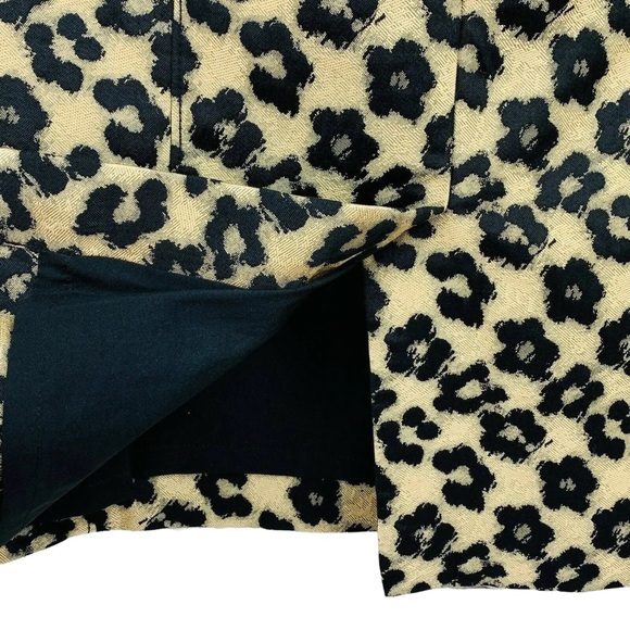 Ann Taylor flower leopard print skirt - Picture 3 of 11